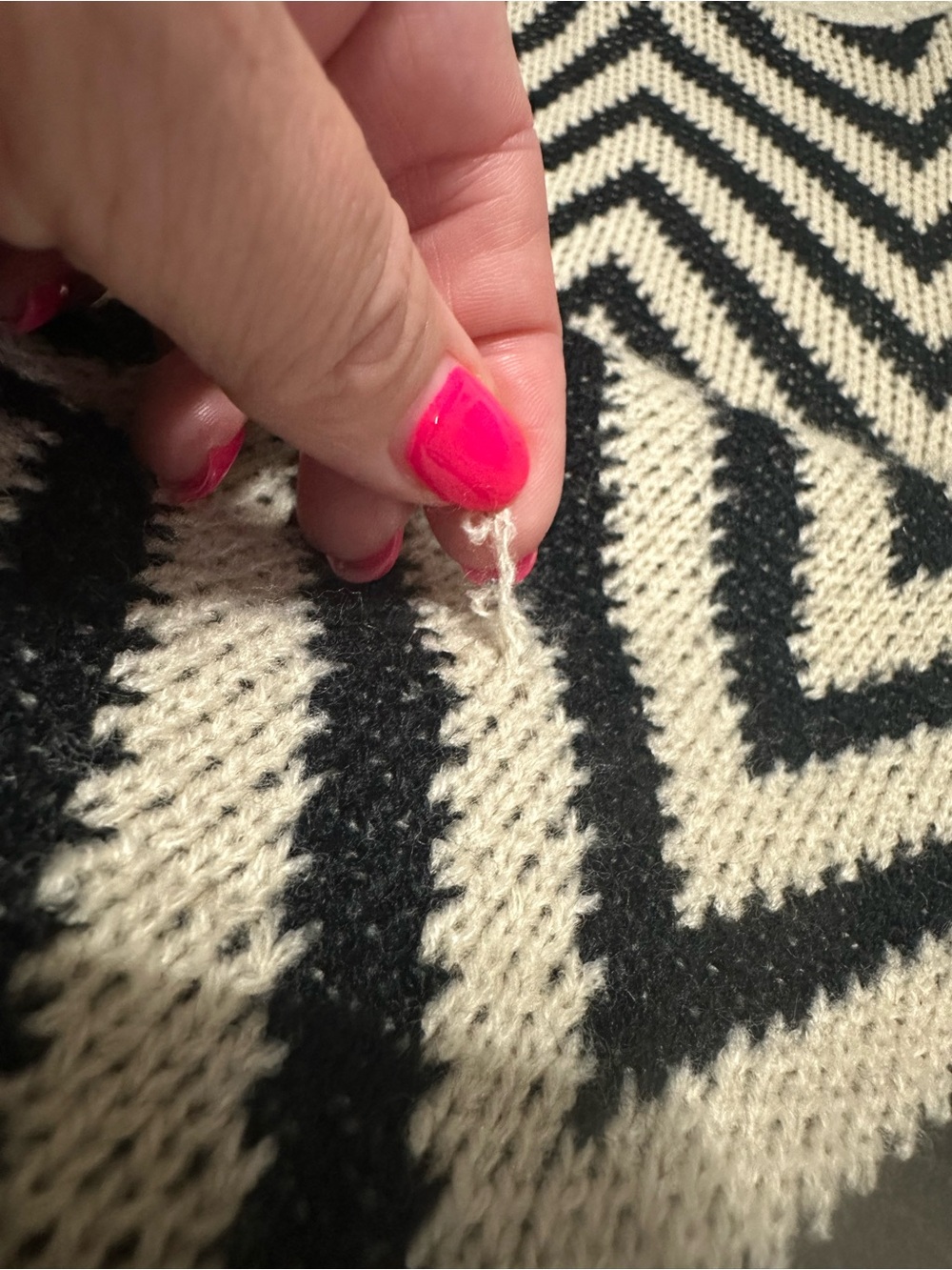 Nine West Beige Floral, Black Leopard & Cream Chevron Knit Cardigans - Picture 7 of 12